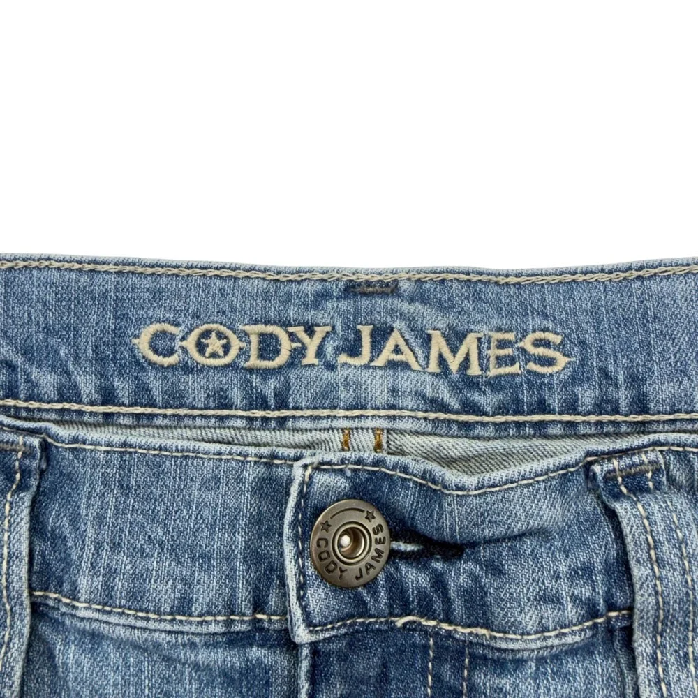Cody James Jeans Mens 40x32 Blue Light Wash Straight Leg Stretch Western Denim